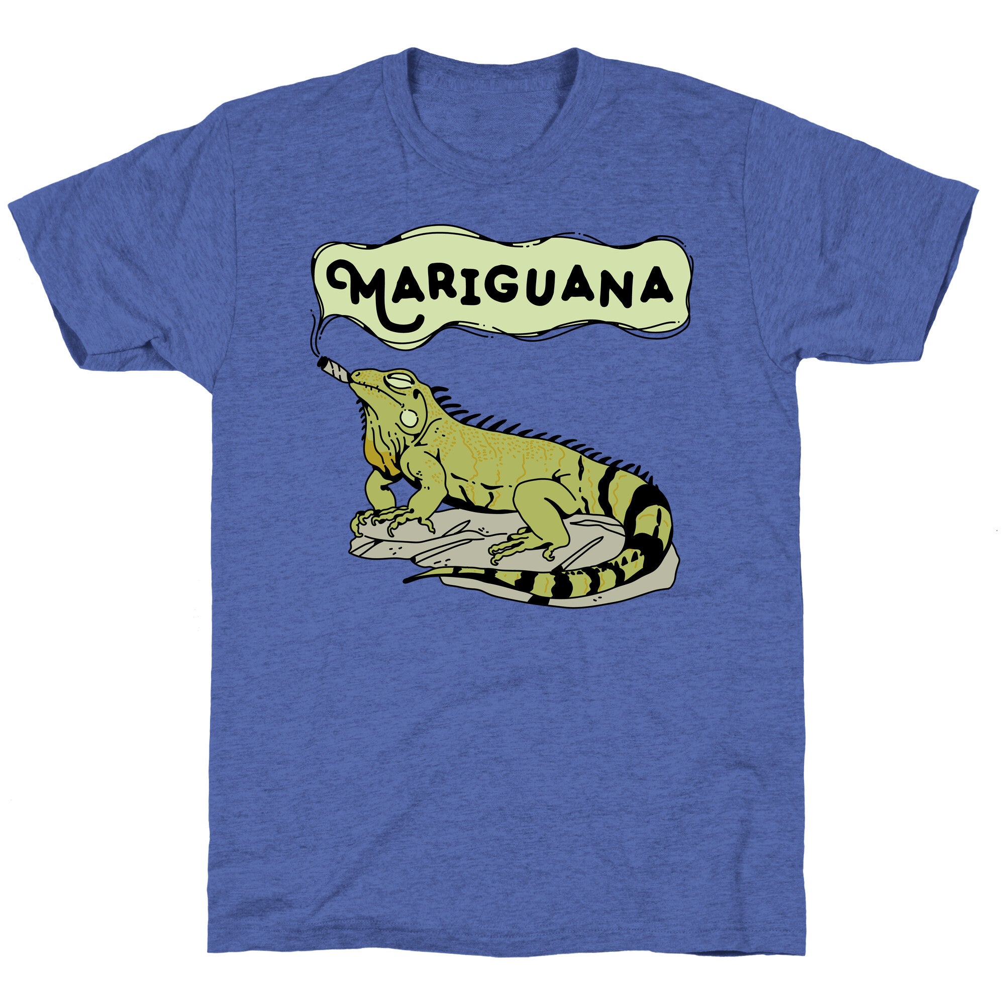 Mariguana Marijuana Iguana Unisex Triblend Tee